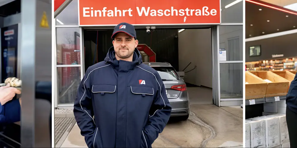 Allguth Karlsfeld, Münchner Str. 146: Tankstelle mit Shop, Bistro, Getränkemarkt, Waschstraße